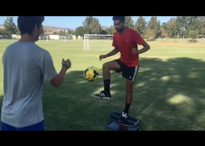 Balansborden gebruiken bij voetbaltraining