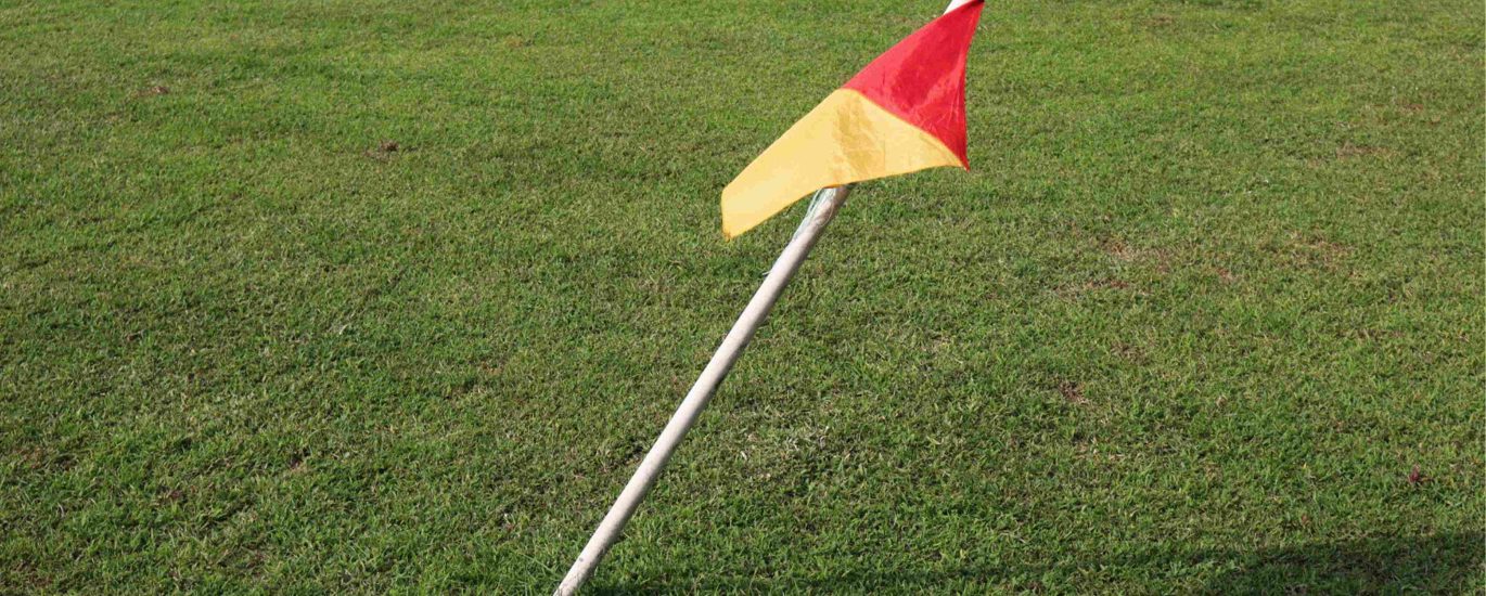 bandiere dello stadio di calcio